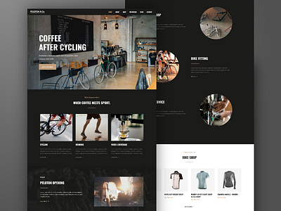 Peloton Coffee Shop | Web Design and Wordpress Development