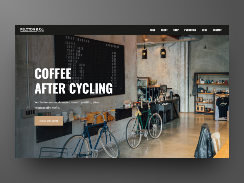 bike and coffee shop