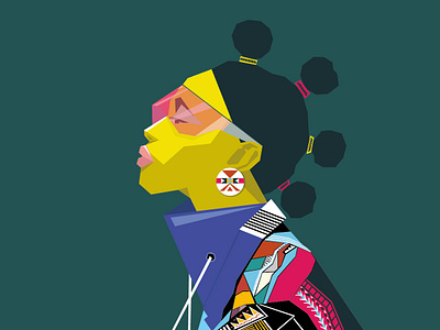 African Woman african african woman design flat illustration vector