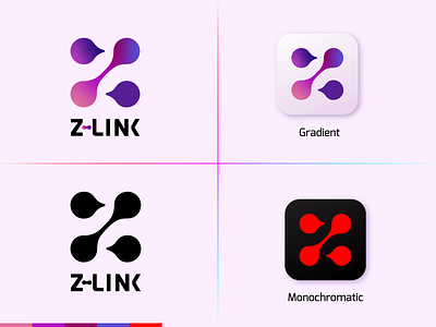 Z Link logo and icon design branding business identify business logo corporate logo design flatdesign gradient design gradient logo graphic design graphicdesign icon icon design icons logo logo design logodesign logos logotype