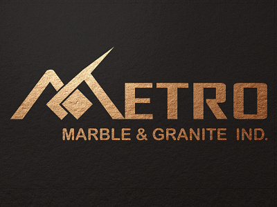 Metro artwork branding business design developer development granite housing illustraion industry logo marble tiles vector