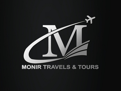 Monir Travels & Tours business design illustration logo travel agency traveling travelling typography