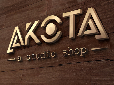 AKOTA Logo business design illustration logo photography studio typography