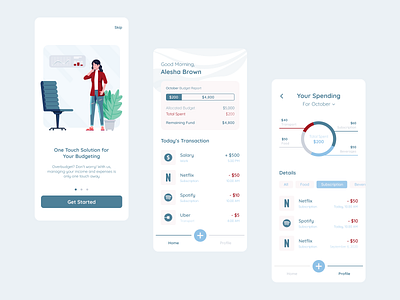 Income and Expenses Tracking App design expense manager expense tracker expenses illustration income manager mobile tracking uiux ux