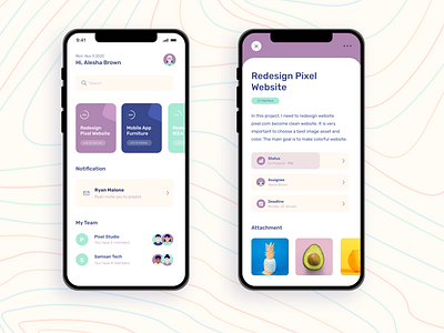 Project Management - Gestalt Principle application design gestalt management mobile principle project projectmanagement ui uiux ux