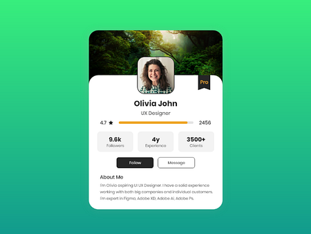 Profile UI designs, themes, templates and downloadable graphic elements ...