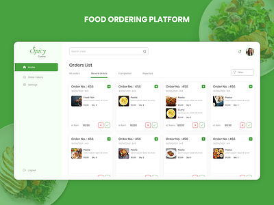 Food Ordering Portal