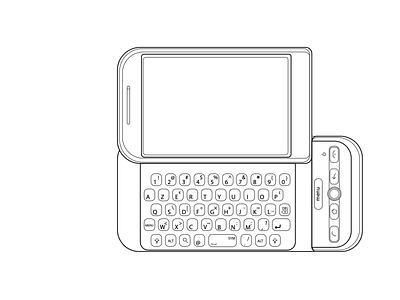 Client Illustration- HTC phone adobe fiverr illustration illustrator lineart product design vector