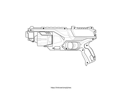 Today's Illustration - Client work adobe design fiverr gun illustration illustrator lineart product design vector