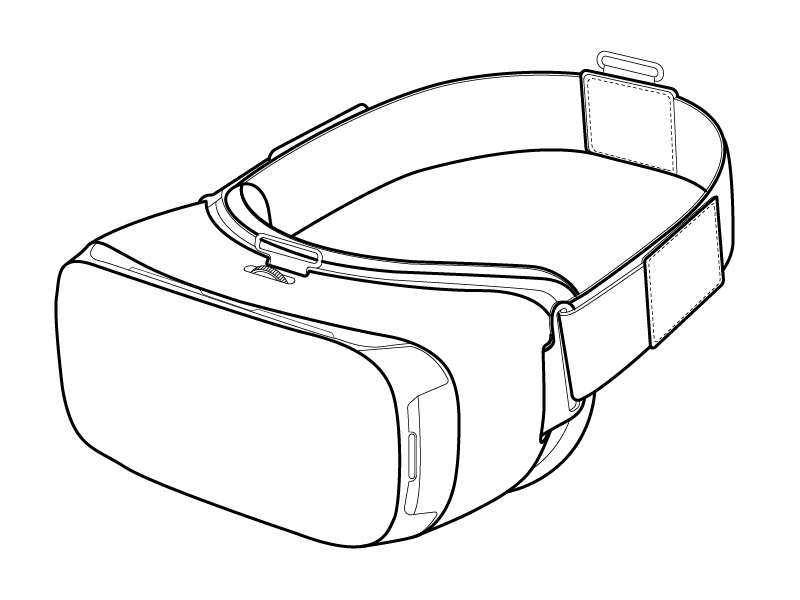 efterfølger skildpadde lidelse Samsung VR Headset Lineart by Simply Lines on Dribbble