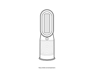 Air Purifier adobe fiverr illustration illustrator lineart vector