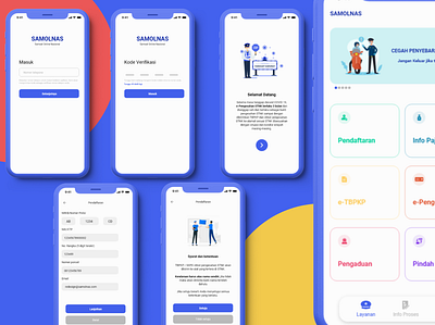 Redesign Samsat Online Nasional app design flat indonesia designer mobile app mobile app design mobile ui ui uidesign uiuxdesign ux uxd uxdesign