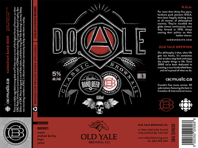 D.O.Ale beer cbc craft beer illustration label lettering packaging typography