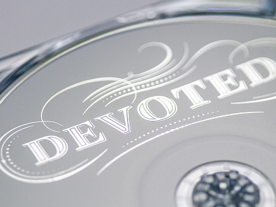 Devoted CD cd classical flourishes lettering music typography