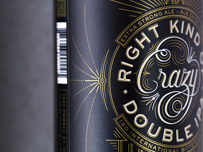 Fool's Gold beer label lettering packaging typography