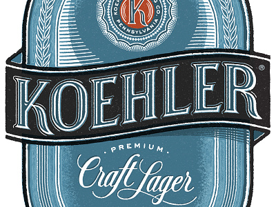 Lager beer hand lettering illustration lettering typography