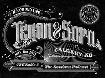 Tegan and Sara cbc greyscale music podcast sanborn sessions