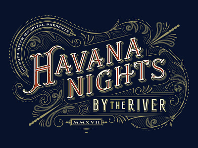 Havana Nights lettering typography
