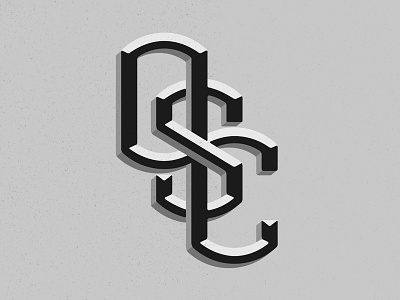 Oakland Service Course lettering logo monogram typography