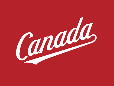 Canada Script baseball canada lettering script softball sports