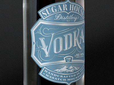 Vodka Bottle label lettering packaging spirits vodka