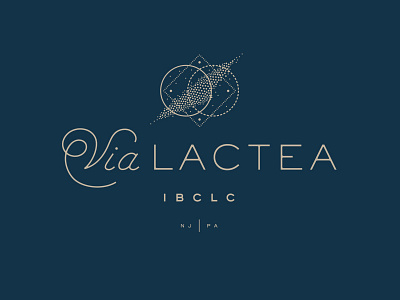 Lactea branding illustration lettering logo script typography