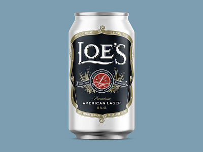 American Lager beer branding illustration label lager packaging