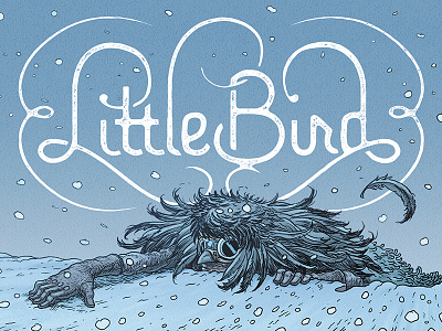Little Bird comic book lettering logotype masthead