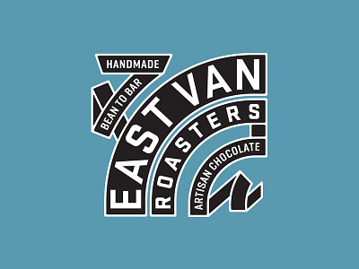 EVR branding chocolate logo logotype typogaphy