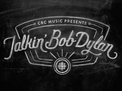 Dylan branding cbc chalk hand lettered identity lettering music texture