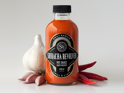 Chili Garlic branding design hot sauce label lettering logo packaging typography