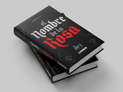 El Nombre de la Rosa book cover book cover design lettering lettering art lettering artist