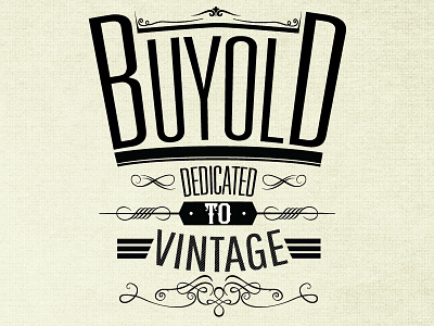 Buyold decorative logo old vintage