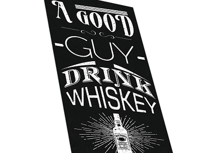 retro whiskey poster