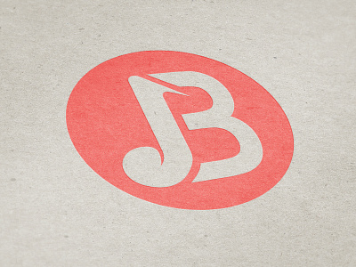 New JB branding logo b coin j logo monogram music note
