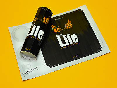 Energy drink paper craft