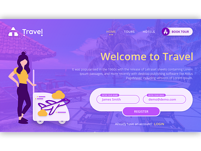 Tours & Travel Website Landing