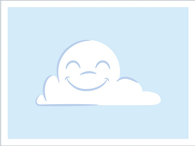 Cloudie - Happy Emotion character design digital art drawing illustrator vector
