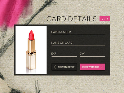 Daily UI 001 - Credit Card Checkout 002 checkout credit card daily ui dailyui feminine