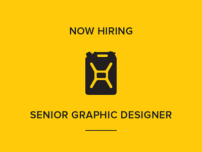 Hiring: Senior Graphic Designer