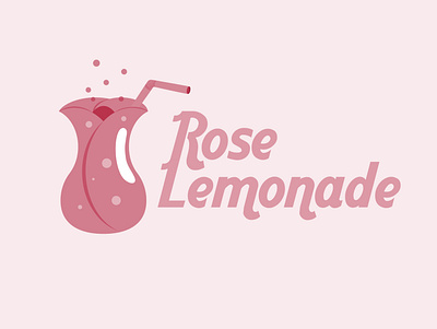 Rose Lemonade Branding brand design branding flatdesign illustrator logo logodesign vector