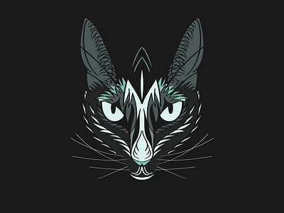 Dark Cat Design flatdesign illustration illustrator vector