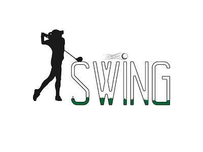 Inktober branding day 9 Swing brand golf graphic illustrator inktober logo swing vector