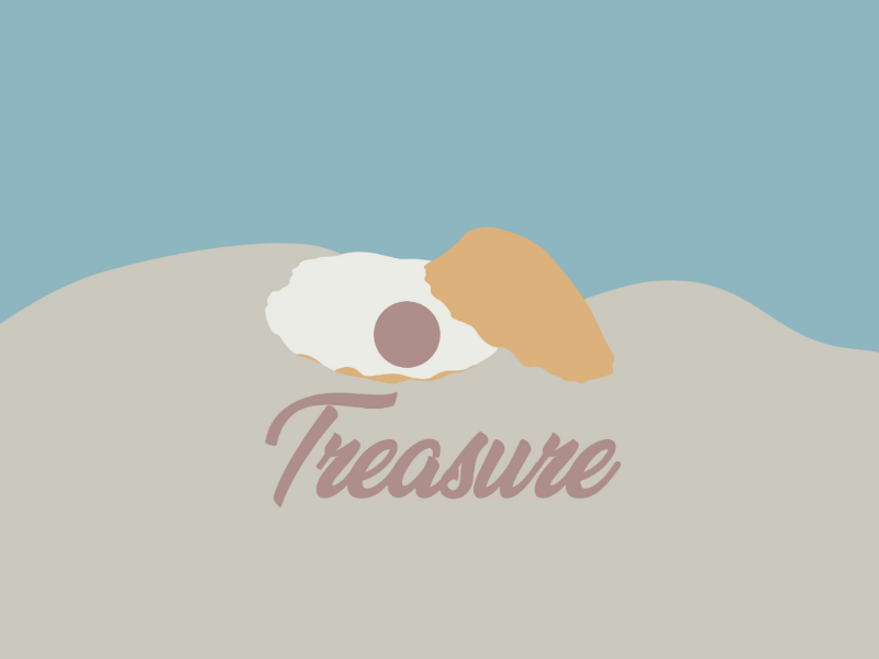 Inktober branding day 21 : Treasure branding brand logo pearl graphic vector illustrator inktober treasure