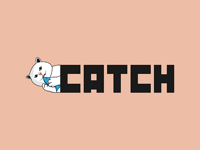 Inktober logo day 30 : Catch brand branding cat catch design graphic illustrator inktober logo vector