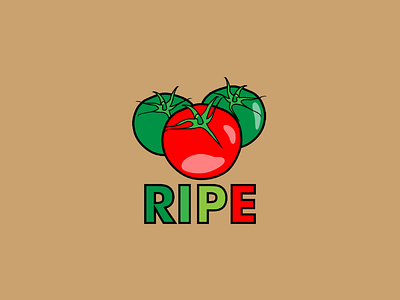 Inktober logo day 31 : Ripe brand branding design graphic illustrator inktober logo ripe tomato vector