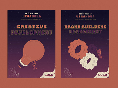 Vega School showcase 2019 course posters adobe illustrator adobe photoshop branding design graphic design illustration illustration art minimal typography vector