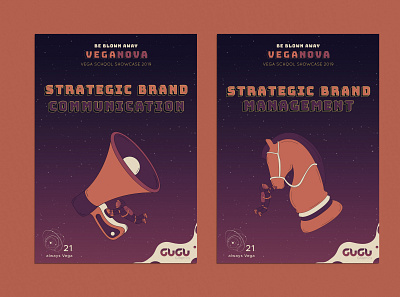 Vega School Showcase 2019 posters adobe illustrator adobe photoshop branding design graphic design illustration illustration art minimal typography vector