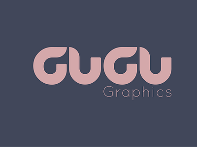 Gugu Graphics logo branding design logo typography