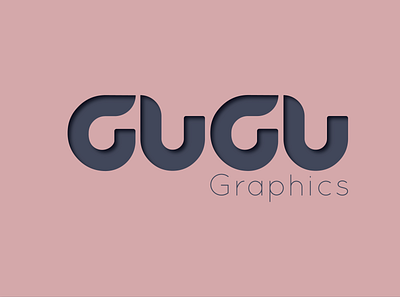Gugu Graphics logo branding design illustration logo minimal typography